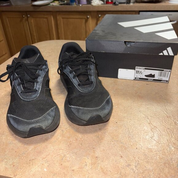 Mens Adidas Lightshift Running Athletic Shoes Suede Mesh 11.5 Black - Picture 15 of 16